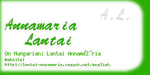 annamaria lantai business card